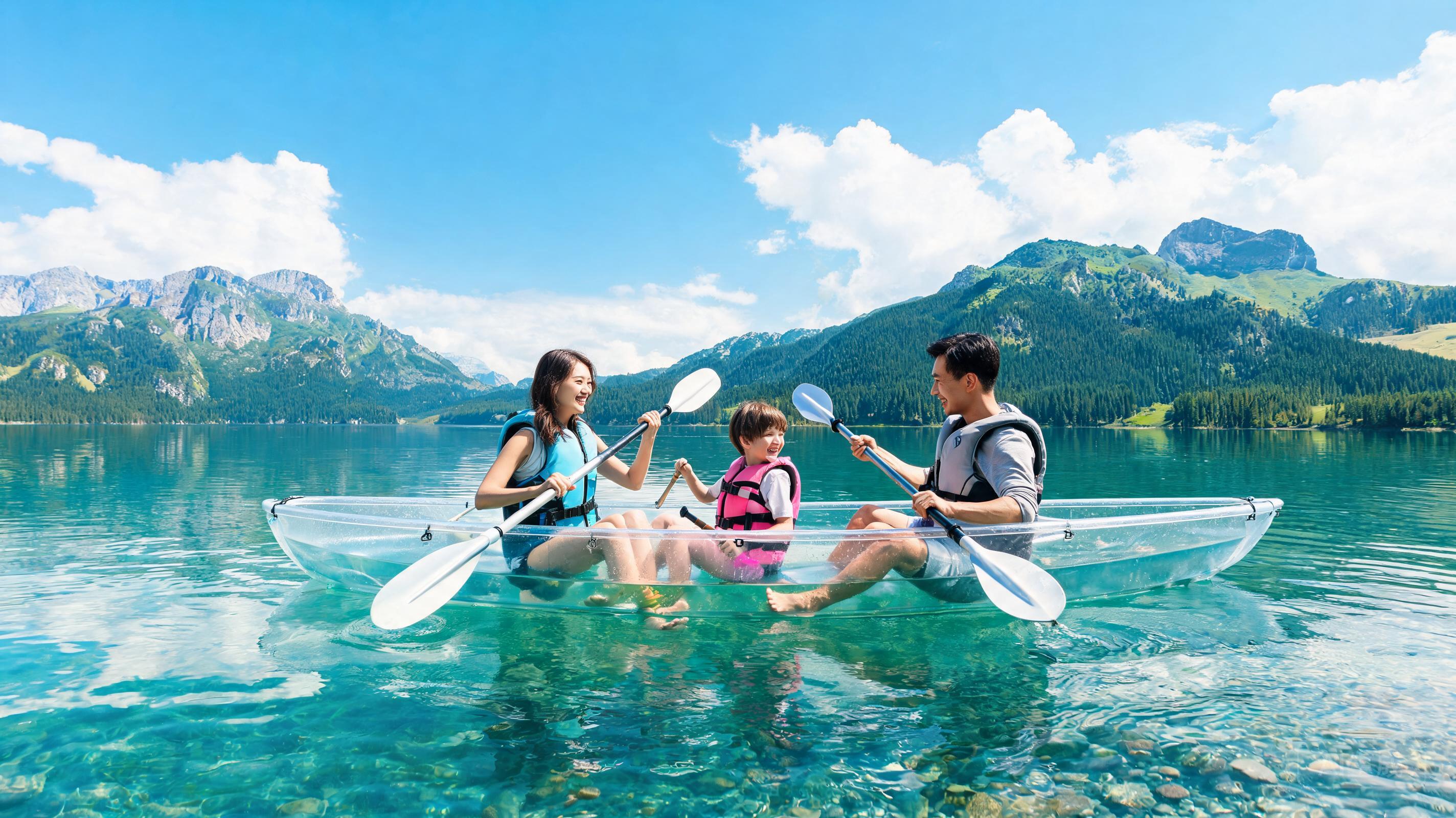 3-Person Transparent Kayak